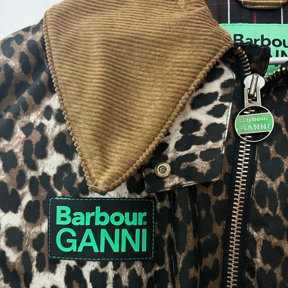 SOLD Ganni x Barbour Leopard Jacket - Picture 4 of 11